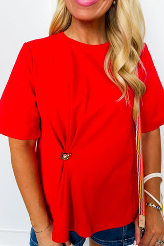 Side Note Tie Note in Red