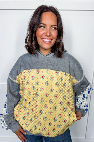 Hot Pink Deal - Sunshine Patchwork Hoodie