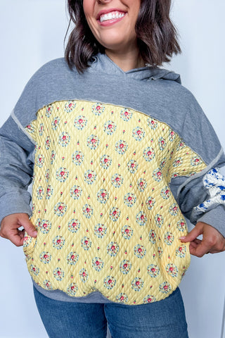 Hot Pink Deal - Sunshine Patchwork Hoodie