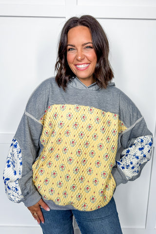 Hot Pink Deal - Sunshine Patchwork Hoodie