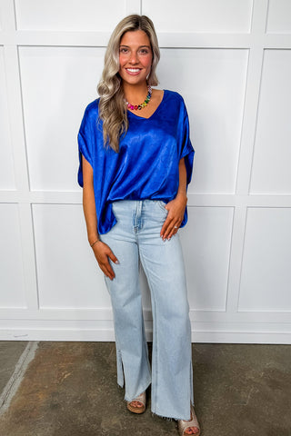 The Annie Jeans - Split Hem Straight Leg Jean