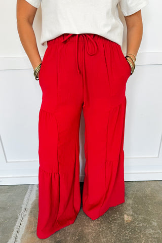 Coastal Breeze Tiered Wide Leg Pants