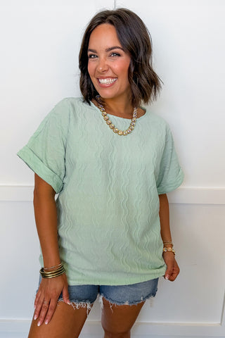Dear Scarlett Marley Top in Mint