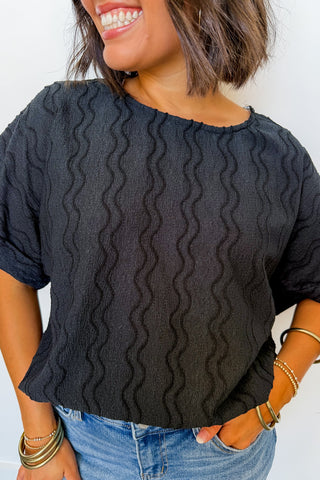 Dear Scarlett Marley Top in Black
