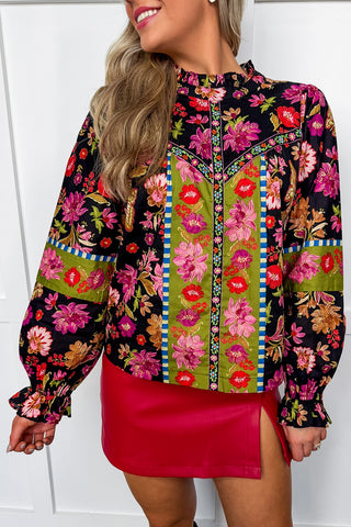 Garden Gala Floral Blouse