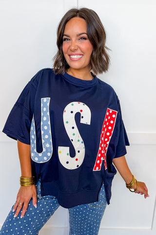 Party in The USA Oversized Top