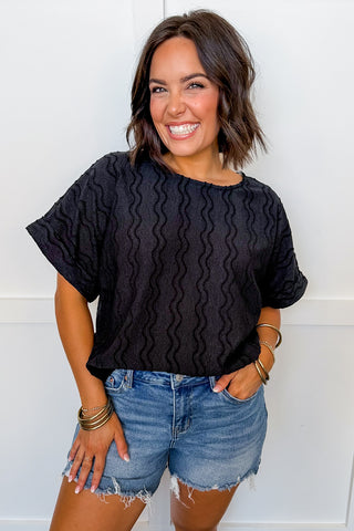 Dear Scarlett Marley Top in Black