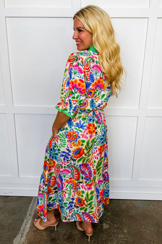 The Juliette Maxi Dress in Colors Of Cabo