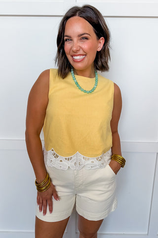 The Sunshine Scallop Top