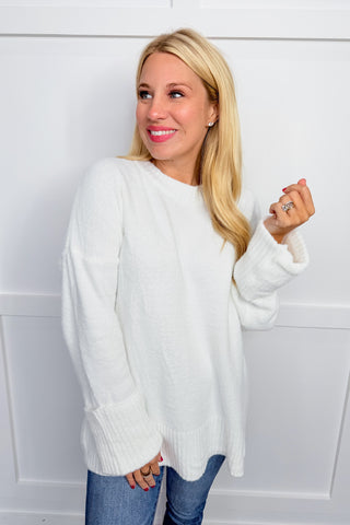 Black Friday Deals- The Cloud Nine Sweater in White