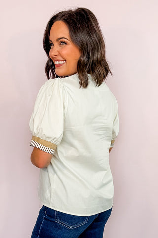 The Bluebell Breeze Embroidered Top