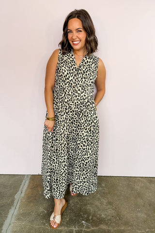 Wild Instincts Cheetah Midi Dress