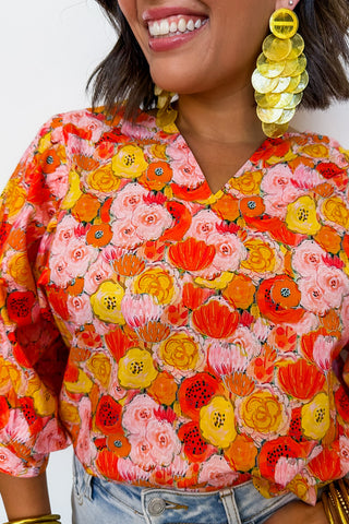 Morning Marigold Top in Orange