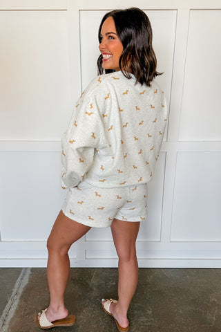 The Dolly Dachshund Lounge Matching Set