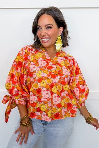 Morning Marigold Top in Orange