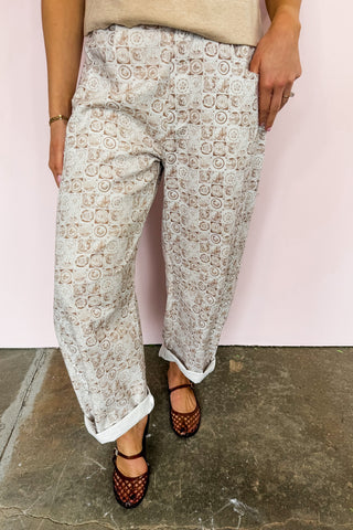 The Mosaic Barrel Jeans