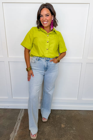 The Annie Jeans - Split Hem Straight Leg Jean