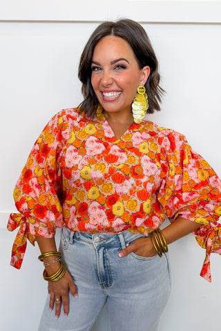 Morning Marigold Top in Orange