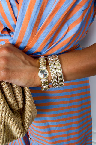 Crystal Luxe Power Bracelet Stack Set by Treasure Jewels