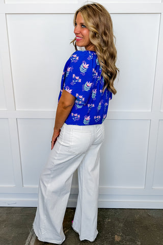 The Lori Top in Petal Keepsake Blue by Mary Square