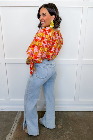 The Annie Jeans - Split Hem Straight Leg Jean