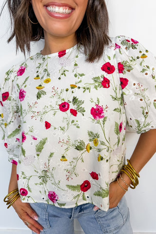 Ever So Lovely Eyelet Lace Top