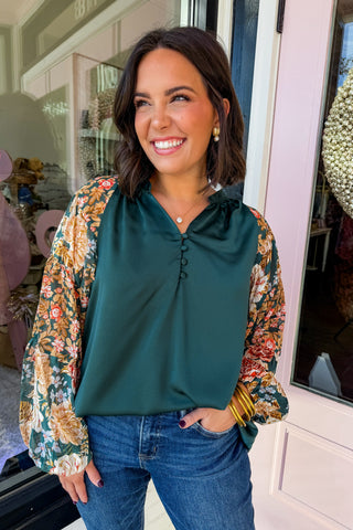 Black Friday Deal - The Meadow Muse Top in Green