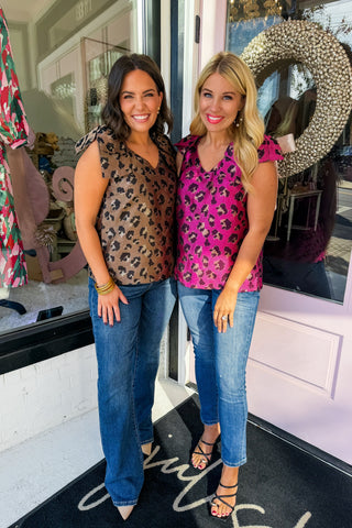 The Wild Instinct Top in Metallic Brown