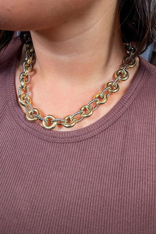 The Madison Two Tone Chain Necklace