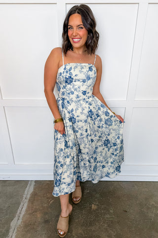 The Bluebell Garden Midi Dress