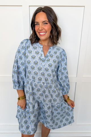 The Cooper Dress in Botanica Blooms by Mary Square