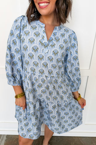 The Cooper Dress in Botanica Blooms by Mary Square