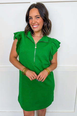 The Paige Dress in Green by Mary Square