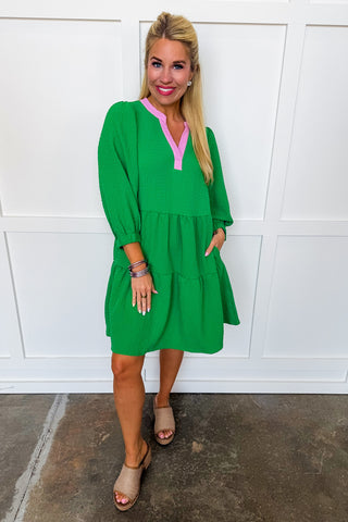 cooper st green dress Cooper St Kathryn Twist Mini Dress