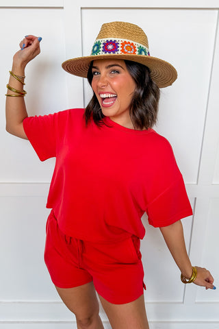 The Off Duty Lounge Set in Brick