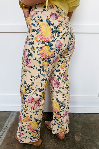 Blooming Beauty Floral Wide Leg Pants