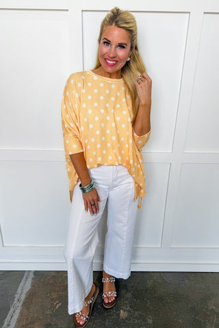 Feeling Spot On Butter Yellow Top