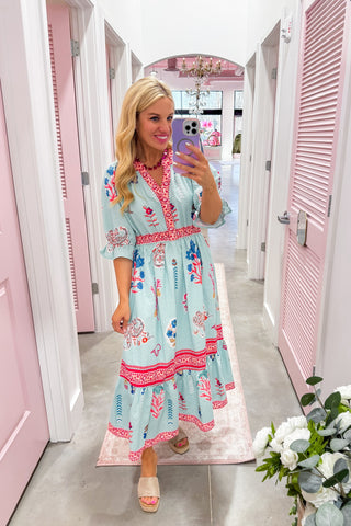 The Santorini Garden Dress