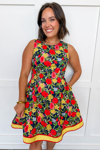 Better Days Floral Knee Length Dress