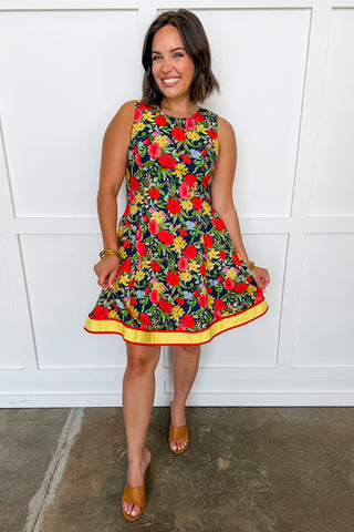 Better Days Floral Knee Length Dress