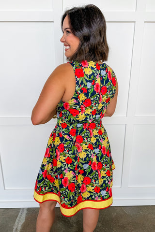 Better Days Floral Knee Length Dress
