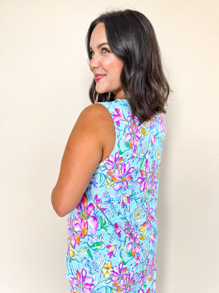 The Dear Scarlett Sunkissed Aqua Floral Set