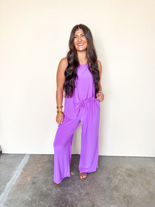 Dear Scarlett Matching Set In Orchid