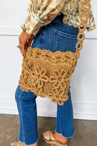 Boho Bloom Crochet Crossbody