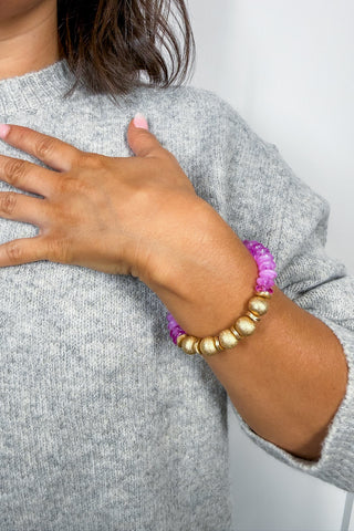 Luna Orchid Bracelet by Michelle McDowell