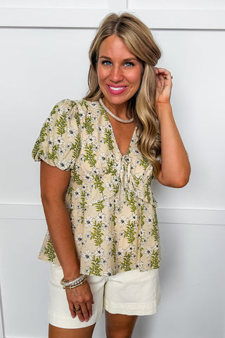 Garden Grace Peplum Top