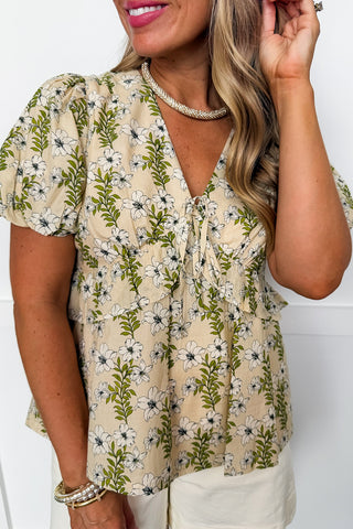Garden Grace Peplum Top