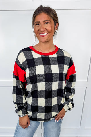 Hot Pink Deal - Plaid Pullover