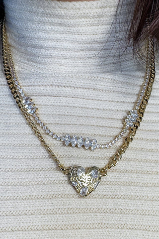 Shimmering Love Layered Necklace