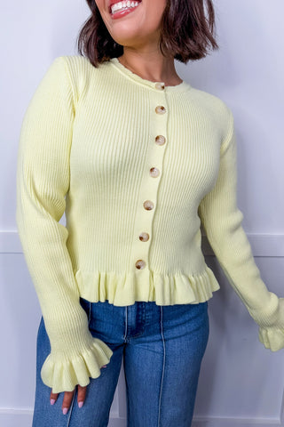 Honey Glow Button Cardigan